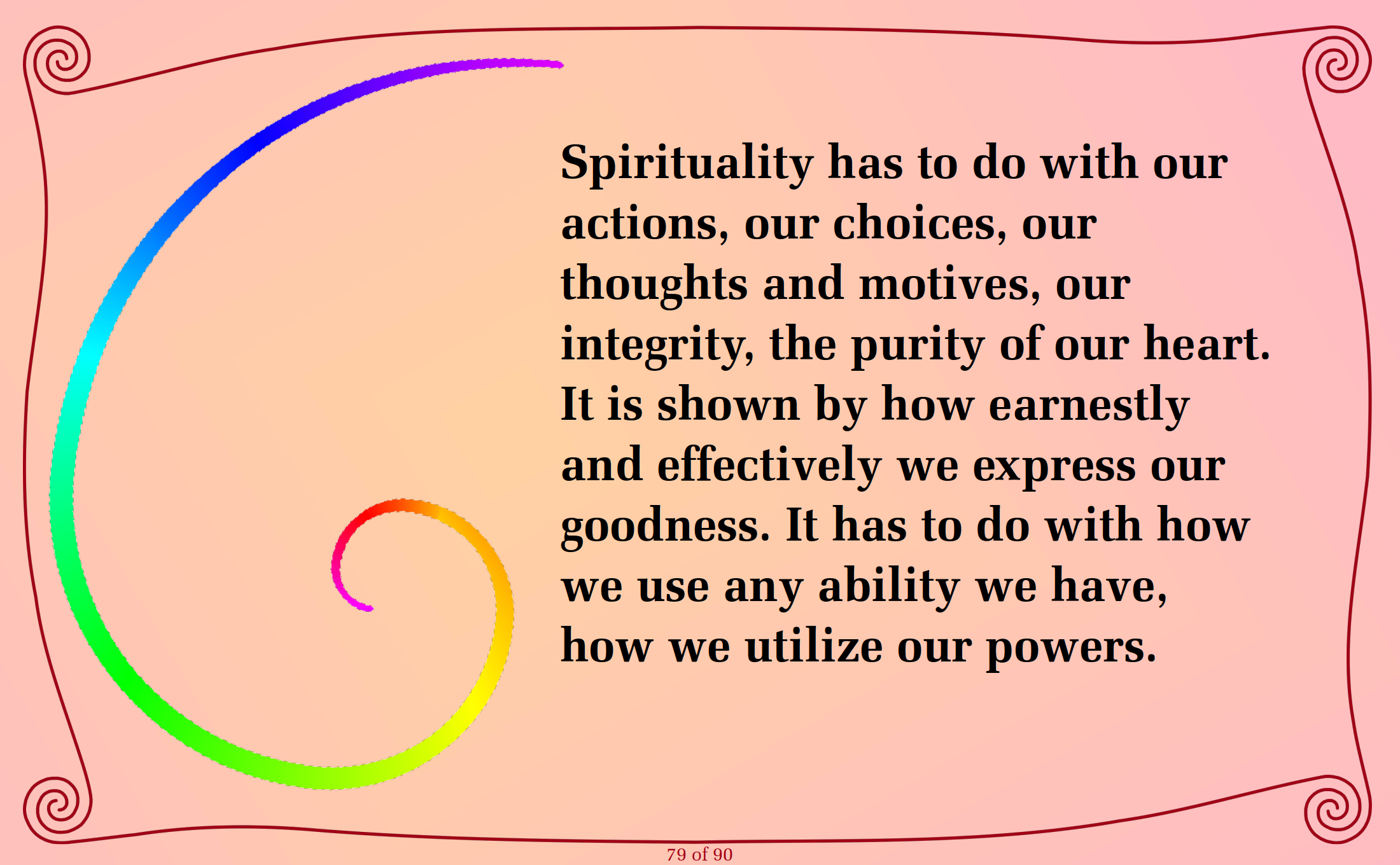 Read slides - Power, Pride and Spirituality