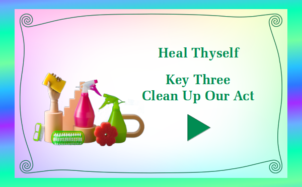 Heal Thyself Key 3 Clean Up Our Act - Watch and listen