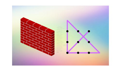 brick wall and puzzle