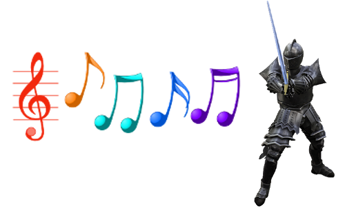 musical notes and warlord